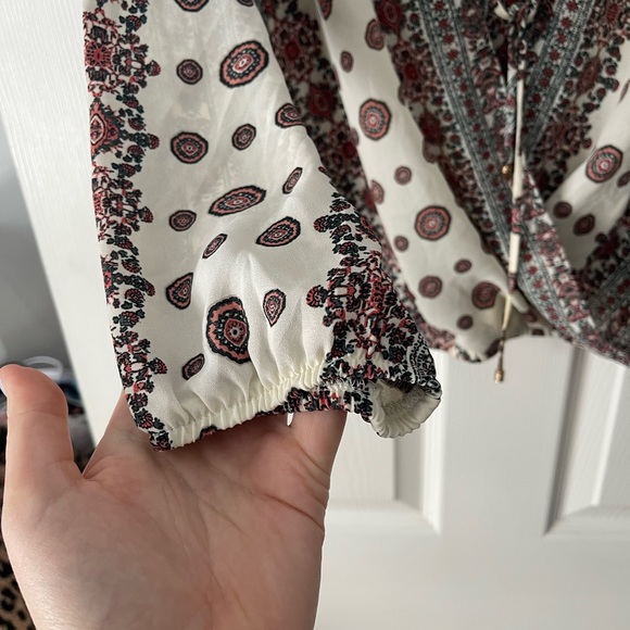 Womens boho wrap top AB Studio Size XL - Picture 2 of 4